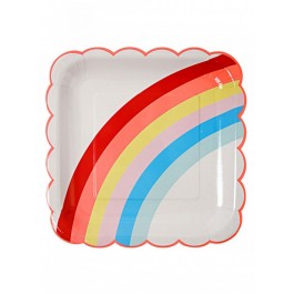 Meri Meri Paper Plate - Rainbow 