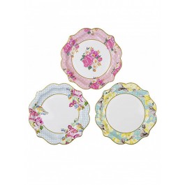 Talking Table Paper Plate for Vintage party - Trully Scrumptious