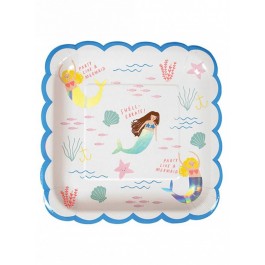 Meri Meri Paper Plate - Let's be Mermaids 