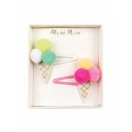 Meri Meri Clip for hair Ice Cream Pom Pom accessories 