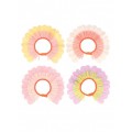 Pastel Flower Paper Bonnets (x 4) accessories 