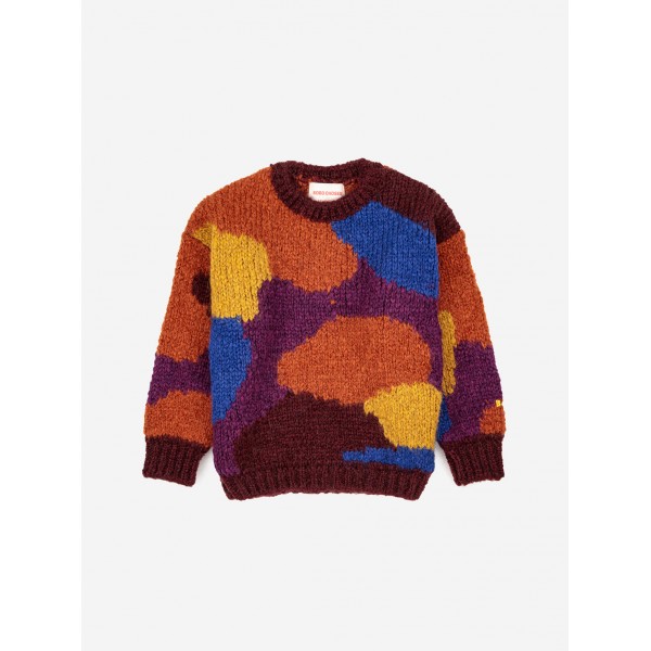 MULTICOLOR INTARSIA JUMPER ΚΟΡΙΤΣΙ