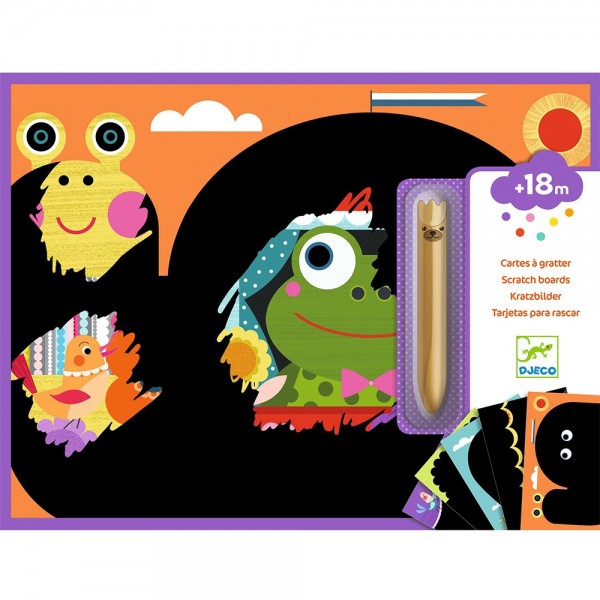 Djeco Art and craft Small gifts for little ones - Scratch cards It is fun to discover Educational toys