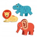 Djeco Baby stickers Safari animals Educational toys