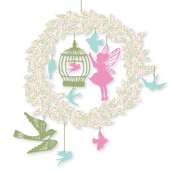 Djeco Decorated Garland - Fairy-tail, babes room, kids room decorated, rooms for girls, 