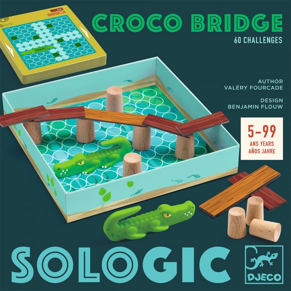 Djeco Παιχνίδι Λογικής "Croco Bridge" ΠΑΙΔΙΚΑ  ΠΑΙΧΝΙΔΙΑ