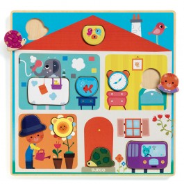 Djeco wooden puzzle - house 