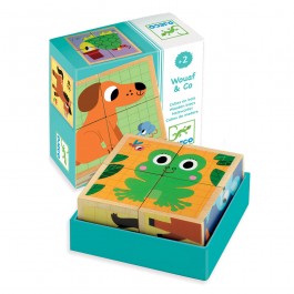 Djeco Wooden puzzles Wouaf & co