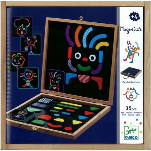 Djeco Wooden magnetics Geocharacter Educational toys