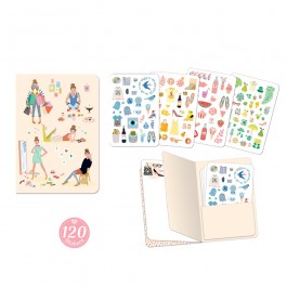 Lovely Paper Stickers notebooks Tinou stickers notebook (79 pcs)