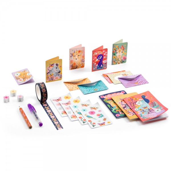 Djeco writing set Mini Kendra box accessories 