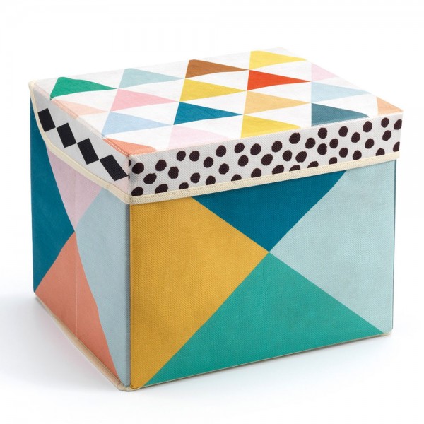 Djeco Storage Box for toys / Seat - Colors 