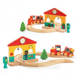 Djeco wooden train  Educational toys