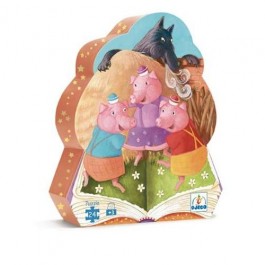 djeco Puzzle - Three Little Pigs, puzzle, 