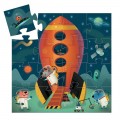 Djeco Puzzles - Silhouette puzzles Spaceship Educational toys