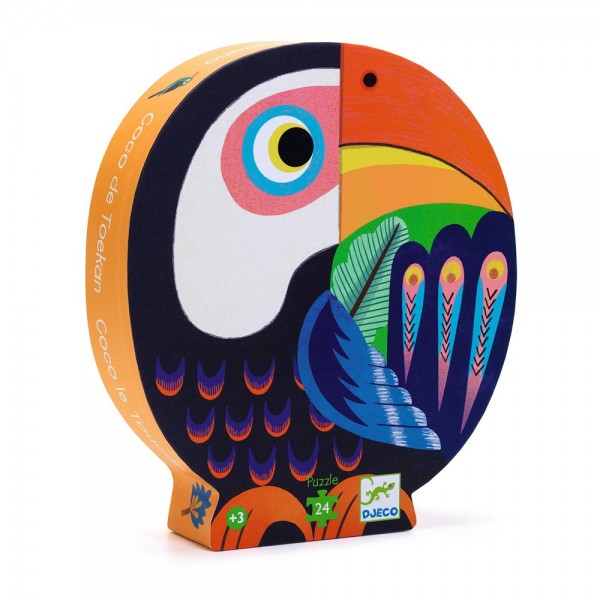 Djeco Coco the Toucan 24 pcs Silhoutte Puzzle TOYS FOR KIDS 