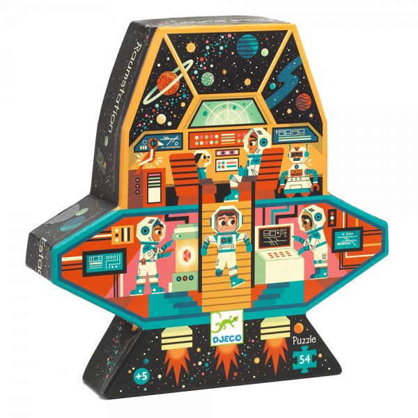 Djeco Toys and games Puzzles - Silhouette puzzles Space station Educational toys