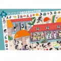 Djeco Puzzles - Observation puzzles The hedgehog school - FSC MIX Educational toys