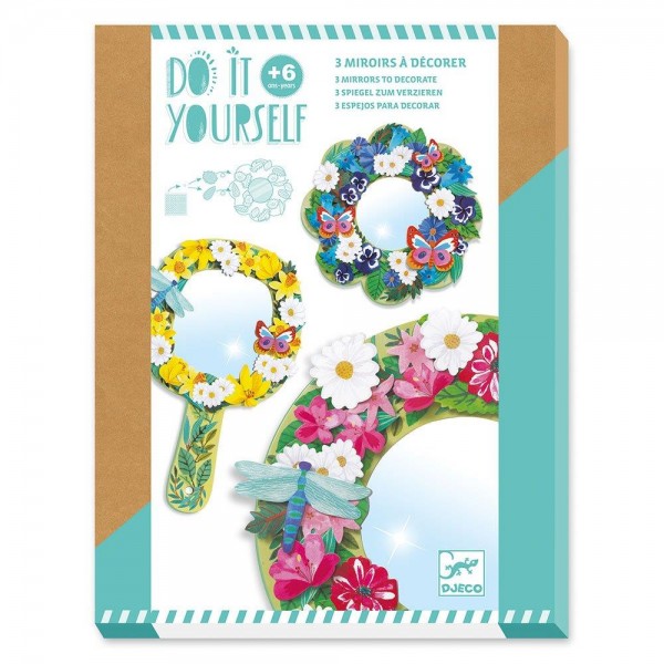 Djeco Design Do it yourself - Mosaics & stickers Pretty flowers - FSC MIX Educational toys