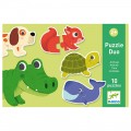 Djeco Educational games - Puzzle duo-trio Animals Educational toys