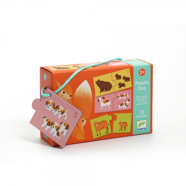 Djeco Toys and games Educational games - Puzzle duo-trio Baby animals Educational toys