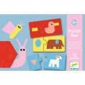 Djeco Toys and games Educational games - Puzzle duo-trio Shapes & Animals Educational toys