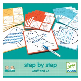 Djeco Educational games - Eduludo Step By Step Graff' and Co Educational toys