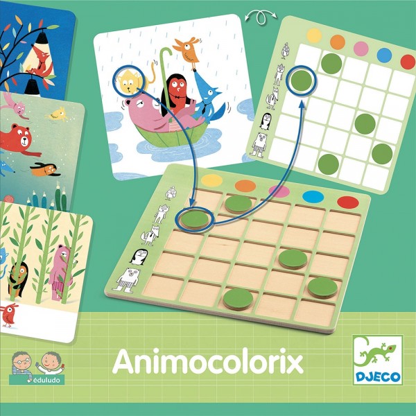 Djeco Educational games - Eduludo Animo Colorix Educational toys