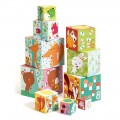 Djeco Cubes for infants 10 forest blocks Educational toys