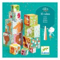 Djeco Cubes for infants 10 forest blocks Educational toys