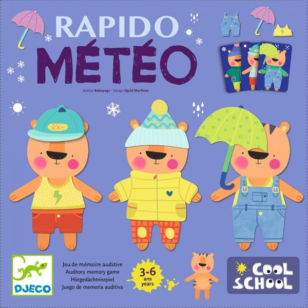 Djeco Επιτραπέζιο μνήμης Rapido Meteo ΕΚΠΑΙΔΕΥΤΙΚΑ ΠΑΙΧΝΙΔΙΑ