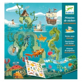 Djeco Design Small gifts - Stickers Adventures at sea Educational toys