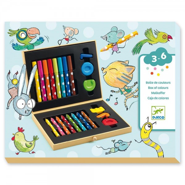 Djeco Design The colours - For little ones Box of colours for toddlers Educational toys