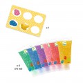 Djeco 6 tubes of finger paint - Glitter Educational toys