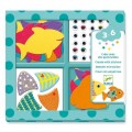 Djeco Small gift for little ones - Stickers I love fishes Educational toys