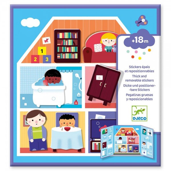 Djeco Design Small gifts - Stickers House Educational toys