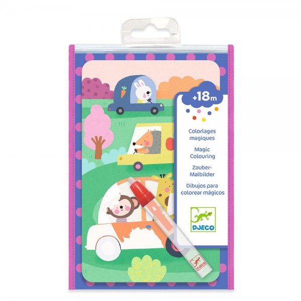 Djeco Art and craft Small gifts for little ones - Colouring On the road Educational toys