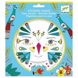 Djeco Face Sticker - Bird  Toys for kids from 6 years 