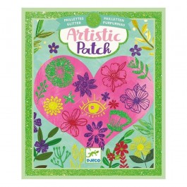 Djeco Artistic Patch Glitter - Hearts Educational toys