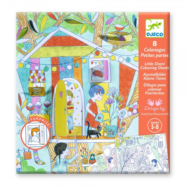 Djeco colouring Nina’s play tents - FSC MIX Educational toys