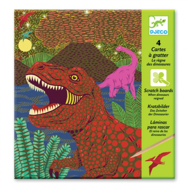 Design Small gift - Scratch cards When dinosaurs reigned Educational toys