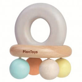 Plan Toys - Κουδουνίστρα καμπάνα (παστέλ) ΕΚΠΑΙΔΕΥΤΙΚΑ ΠΑΙΧΝΙΔΙΑ