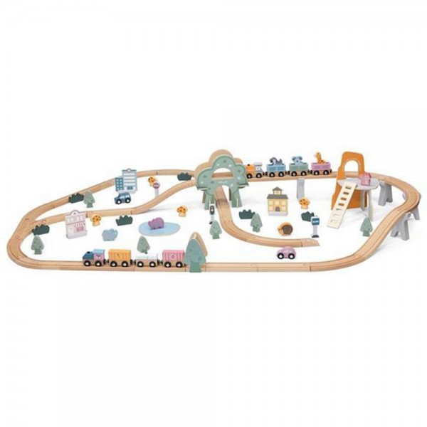 Viga Train Set 90 pcs Educational toys