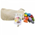 Crayon Rocks,  16 rocks - white  bag accessories 