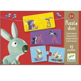 Djeco duo puzzle - opposites 