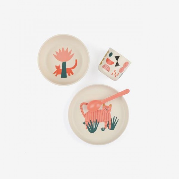 Ekobo Bamboo lunch set - Tiger accessories 