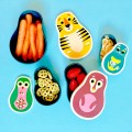 Matryoshka Animal Snack Box set  accessories 