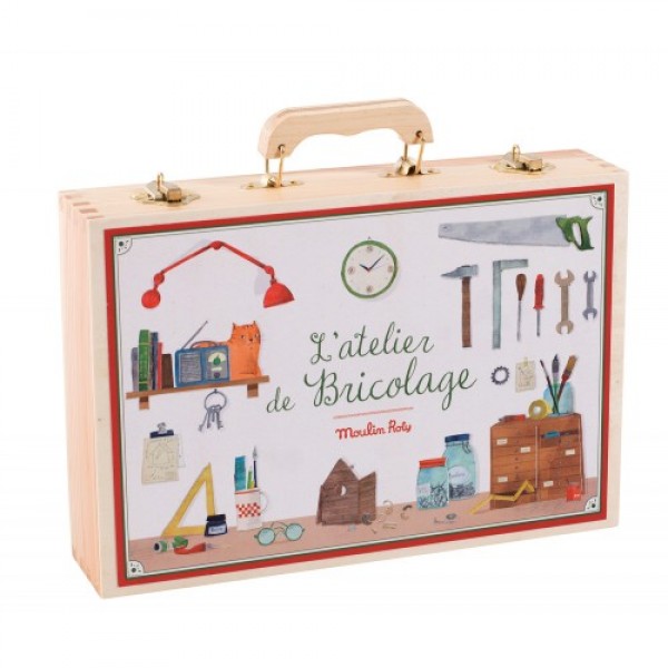 Large tool box set Jouets d'hier Moulin Roty