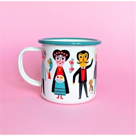 OMM Design Enamel Mug - Art Lover accessories 