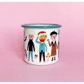 OMM Design Enamel Mug - Art Lover accessories 